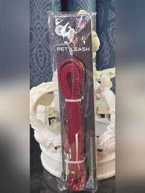 NFL San Francisco 49ers Satin Pet Leash Size Small 3/8"W X 4' L New In Package